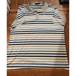 G FORE G4 Golf Polo Mens XXL 2XL Striped Casual Performance Lightweight